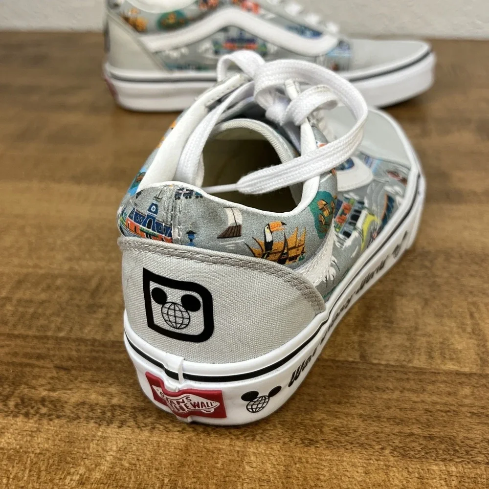 Vans Old Skool x Walt Disney World 50th Anniversary Park Map Sz Women 6.5 Men 5